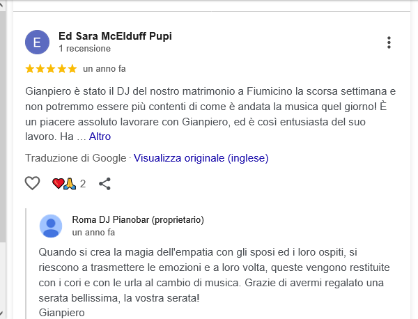 Ed Sara McElduff Pupi recensione al dj Gianpiero Fatica