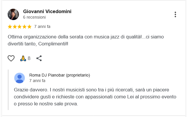 Giovanni Vicedomini recensione Roma DJ Pianobar